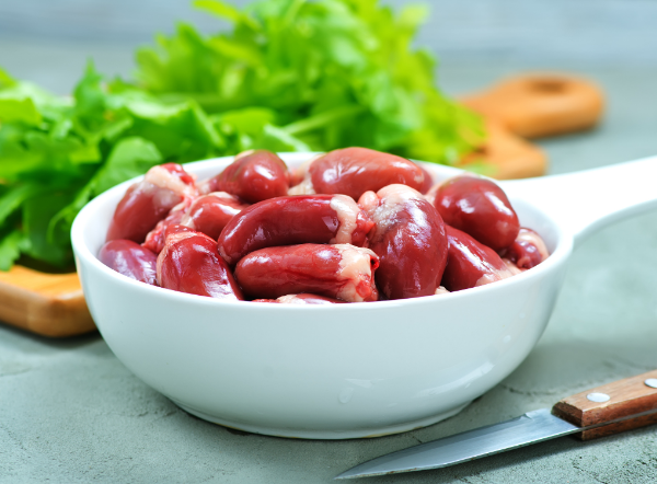 vísceras en la alimentación natural