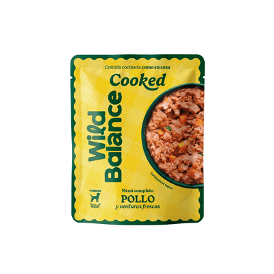 Comida Cocinada de Pollo con verduras para perros