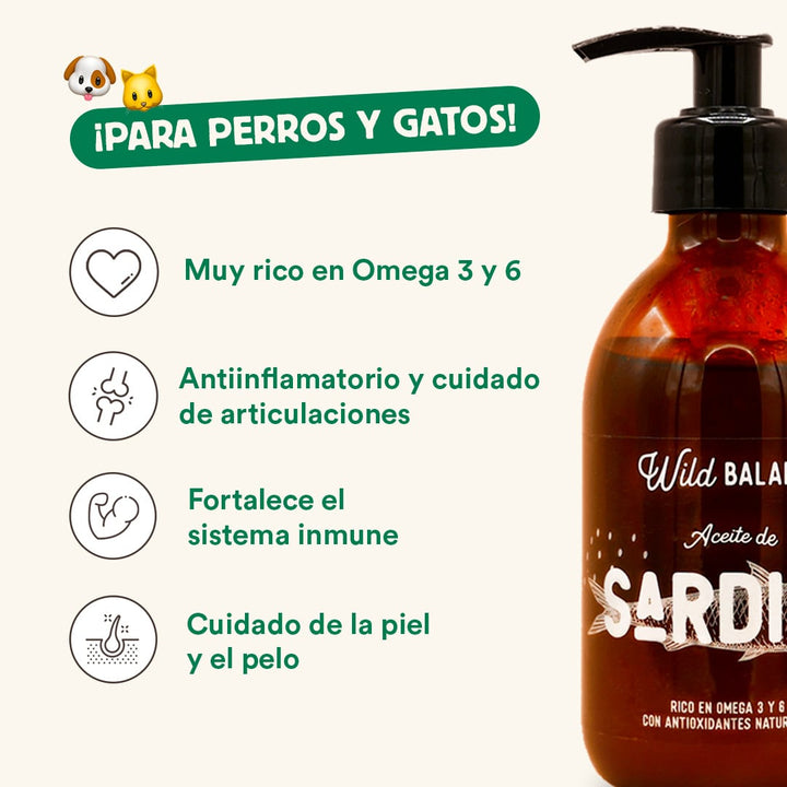 Aceite natural de sardina-Wild Balance