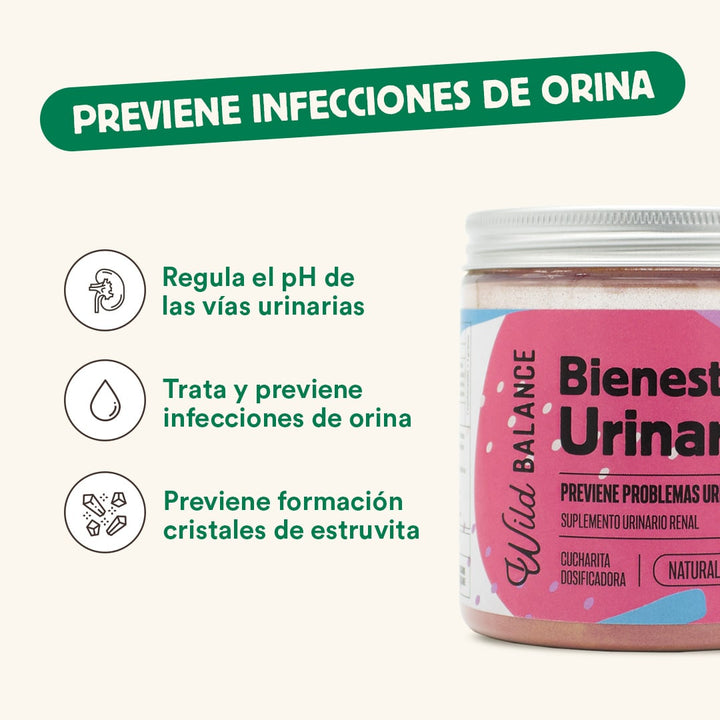 BIENESTAR URINARIO Suplemento para prevenir las infecciones de orina-Wild Balance