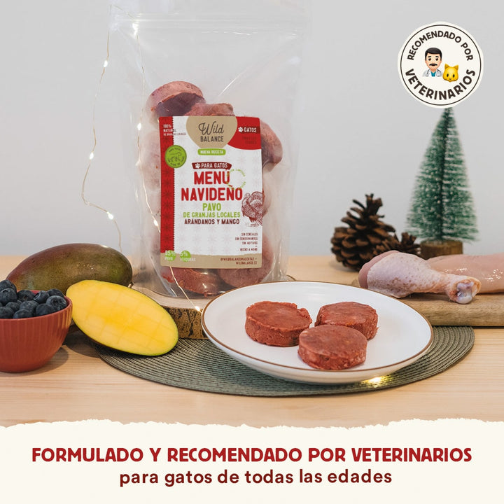 Dieta BARF de Navidad para Gatos | Menú de Pavo-Wild Balance