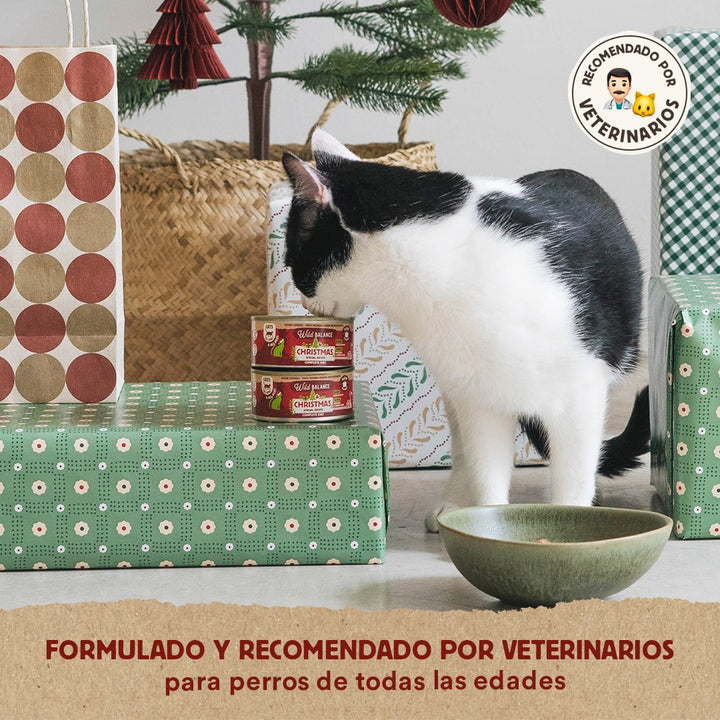 Lata de Comida Cocinada para Gatos - Receta Navidad (120g)-Wild Balance