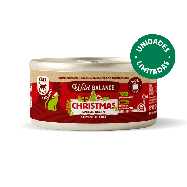 Lata de Comida Cocinada para Gatos - Receta Navidad (120g)-Wild Balance