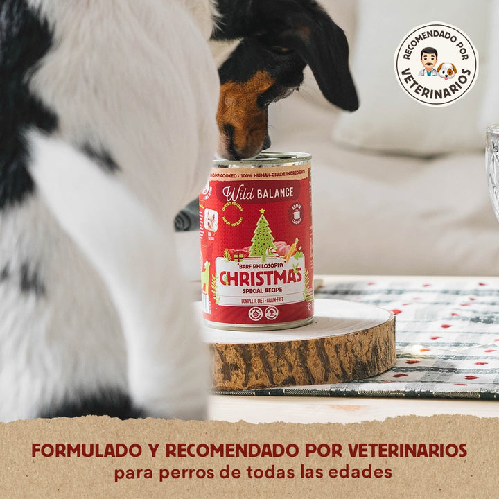 Lata de Comida Cocinada para Perros - Receta Navidad (400g)-Wild Balance