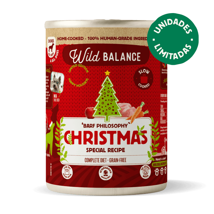 Lata de Comida Cocinada para Perros - Receta Navidad (400g)-Wild Balance