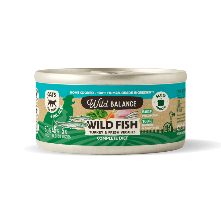 Lata de Pescado y Pavo para gatos 120g - Filosofía BARF-Wild Balance