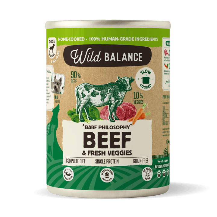 Lata de Ternera para perros 400g - Filosofía BARF-Wild Balance