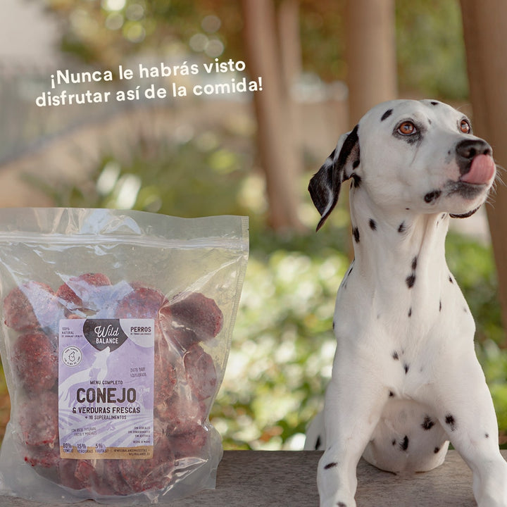 Menú BARF de Conejo con verduras frescas para perros-Wild Balance