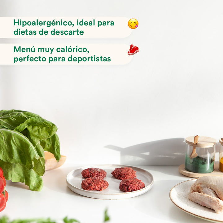 Menú BARF de Pato con verduras frescas para perros-Wild Balance