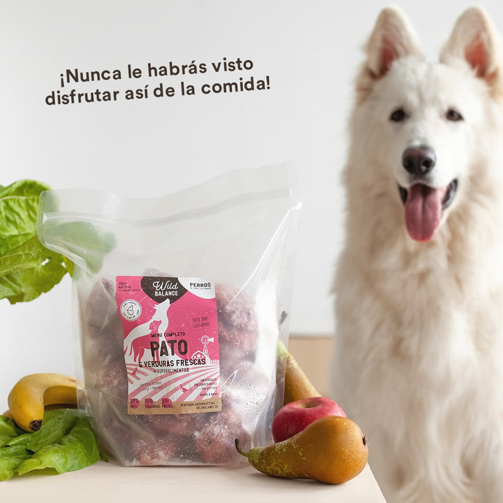 Menú BARF de Pato con verduras frescas para perros-Wild Balance