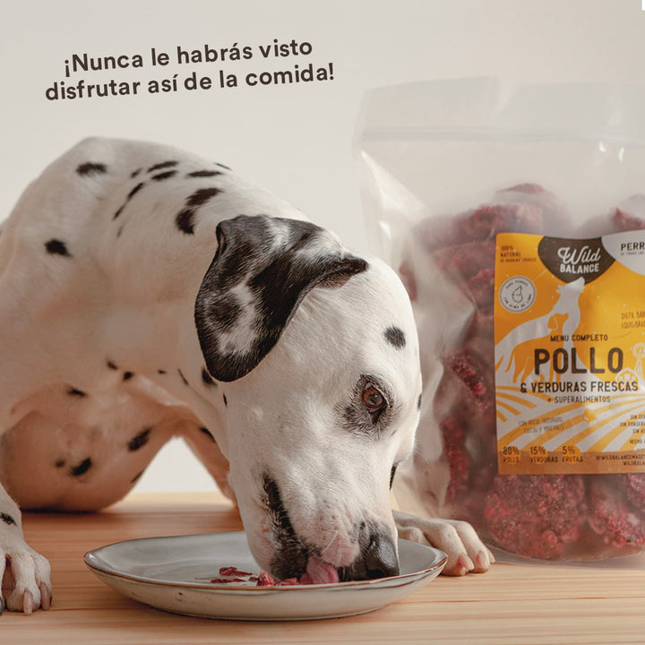 Menú BARF de Pollo con verduras frescas para perros-Wild Balance