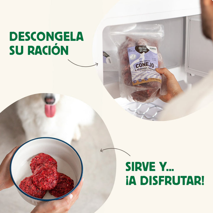 Menú BARF de Salmón con verduras frescas para perros-Wild Balance