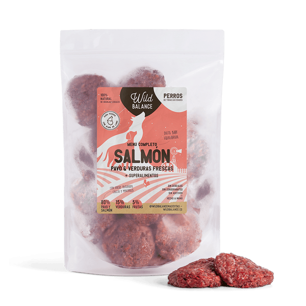 Menú BARF de Salmón con verduras frescas para perros-Wild Balance