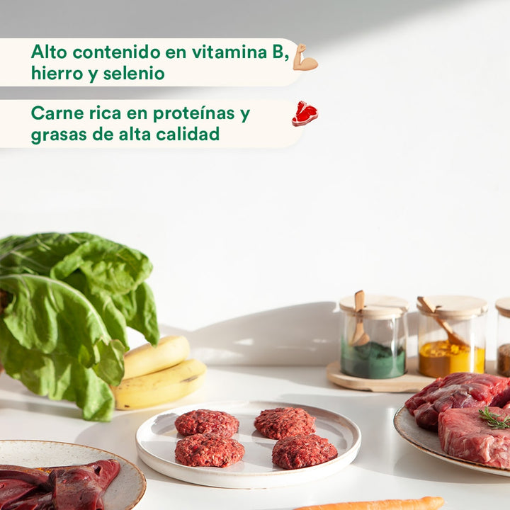 Menú BARF de Ternera con verduras frescas para gatos-Wild Balance