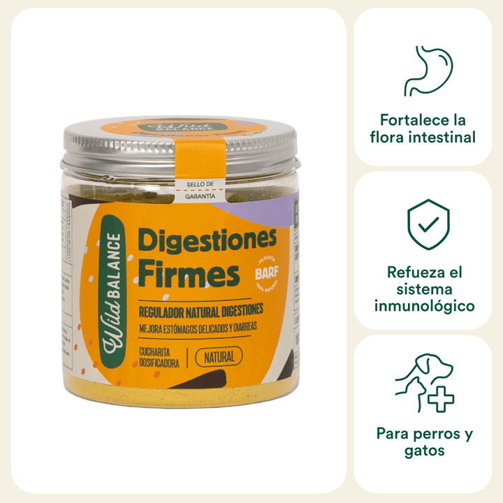 DIGESTIONES FIRMES Prebiótico regulador problemas intestinales-Wild Balance