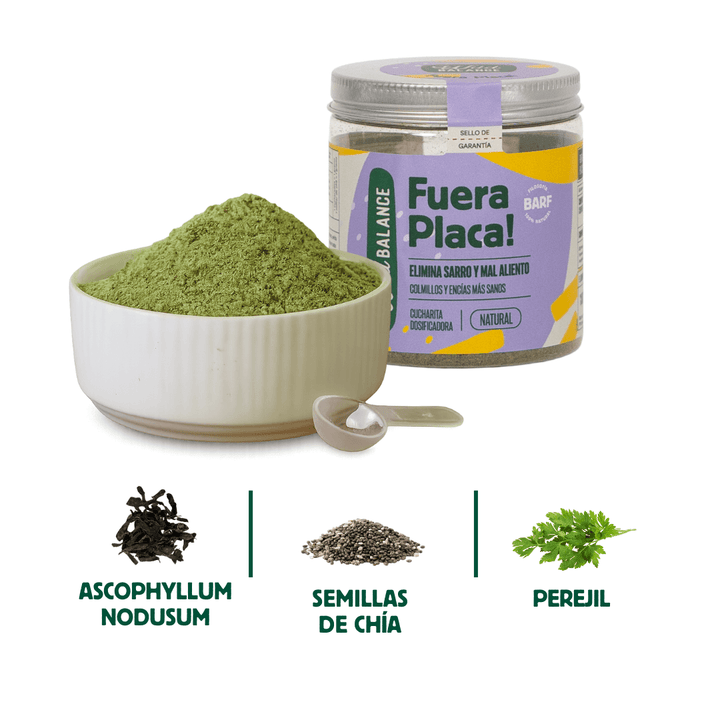 FUERA PLACA! Suplemento para eliminar el sarro y el mal aliento-Wild Balance
