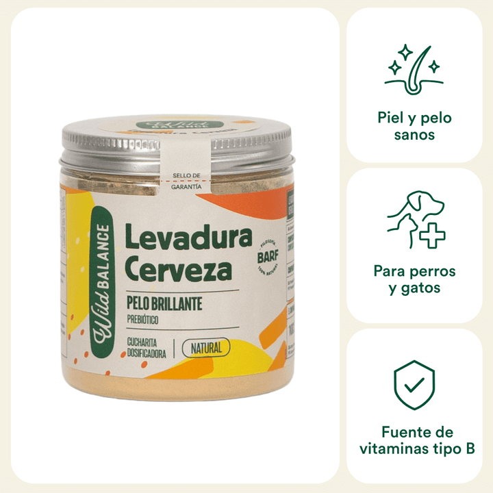suplemento natural levadura de cerveza para perros y gatos