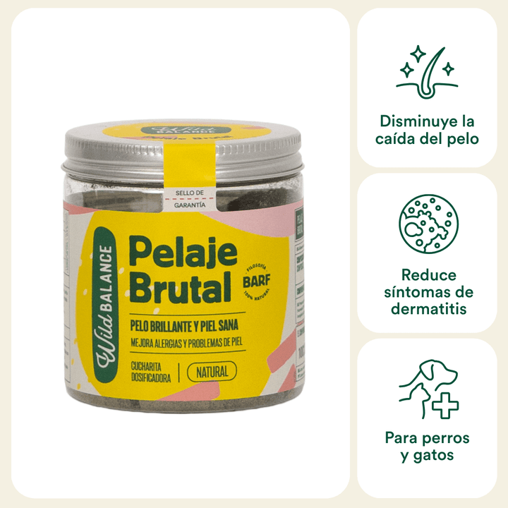 PELAJE BRUTAL Suplemento para la salud de la piel y el pelo-Wild Balance