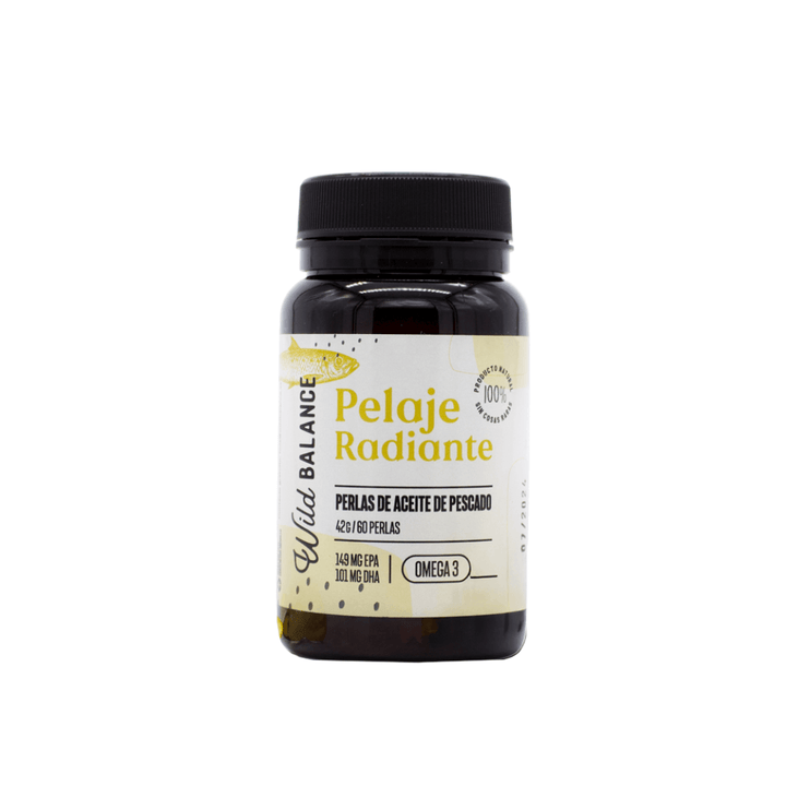 PELAJE RADIANTE Cápsulas Omega 3 de aceite de pescado-Wild Balance