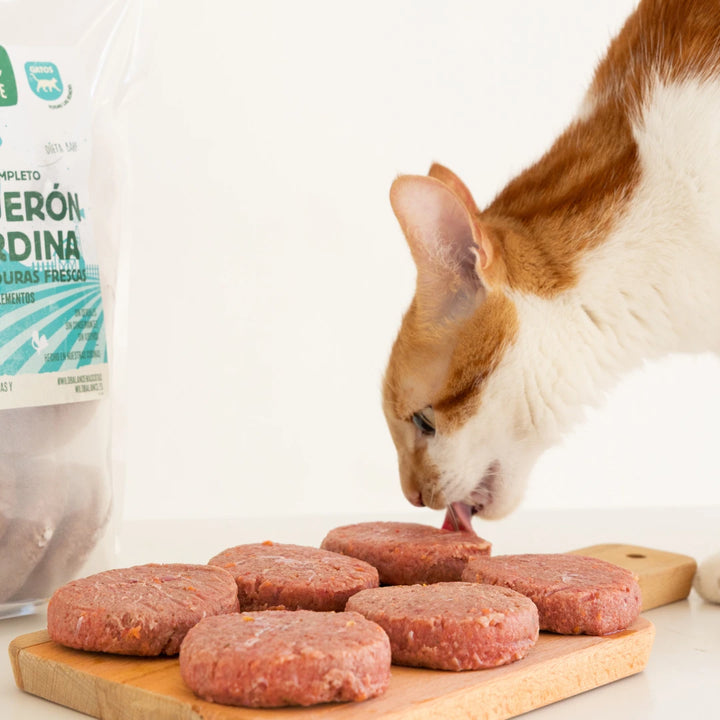 menú BARF boquerón y sardina para gatos