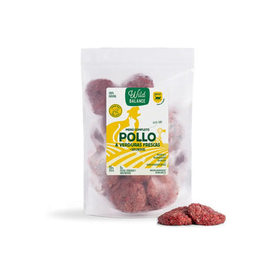 Menú BARF de Pollo con verduras frescas para gatos