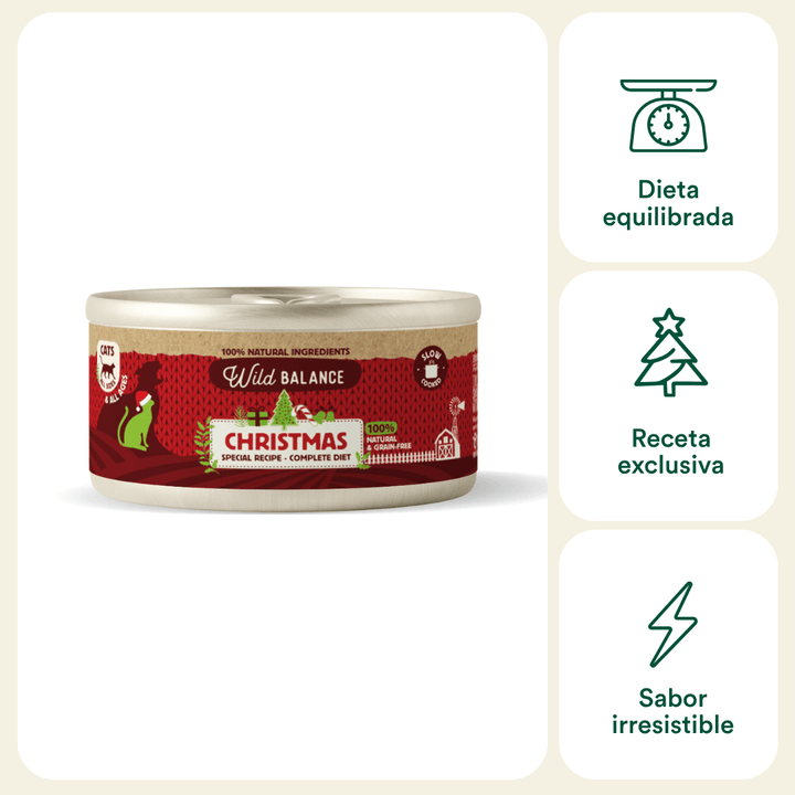 Lata Navidad para gatos