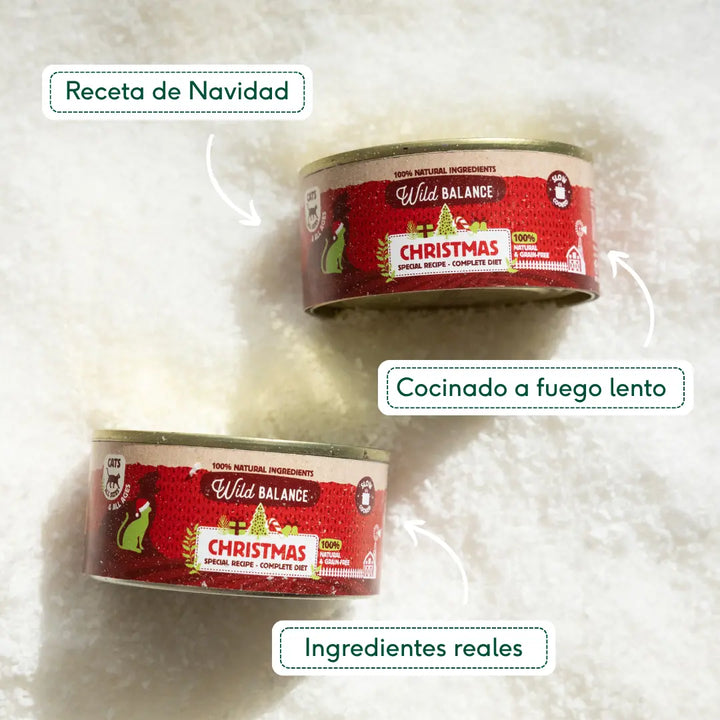 Lata Navidad para gatos