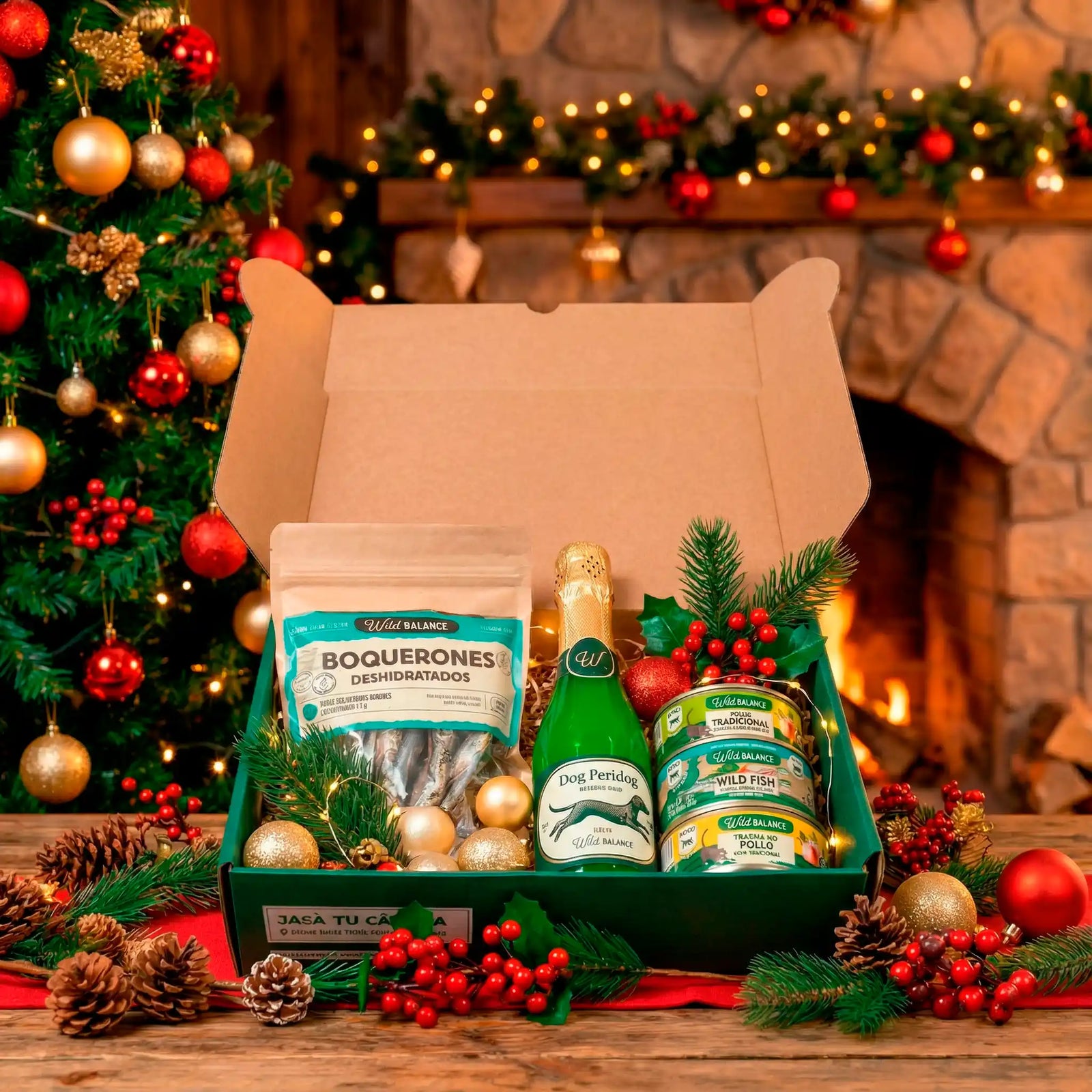 Caja Regalo de Navidad para Gatos