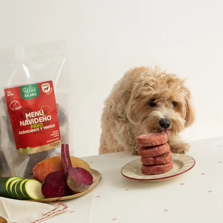 Menú navideños BARF para perros