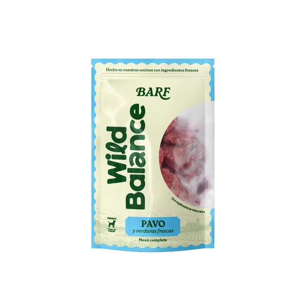 Menú BARF de Pavo con verduras frescas para perros