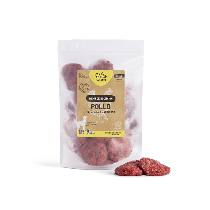 Menú BARF de pollo iniciación para perros