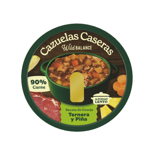 Cazuela casera de Ternera y Piña para perros 280g