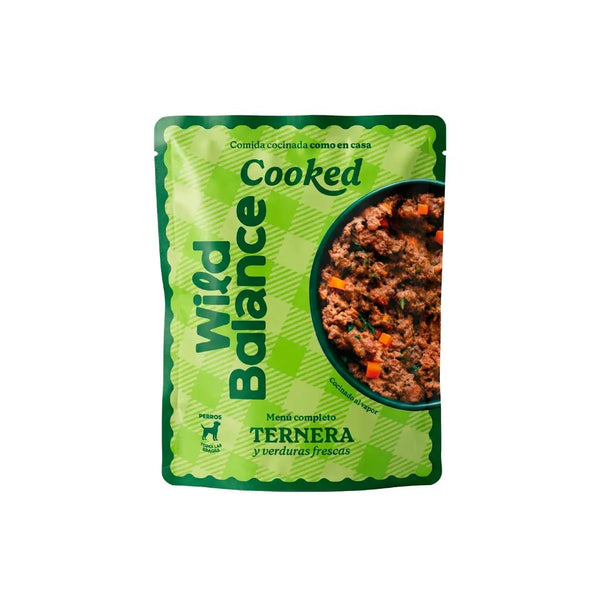 Comida cocinada de ternera para perros hero