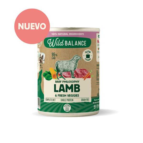 Lata de Cordero para perros 400g - Filosofía BARF