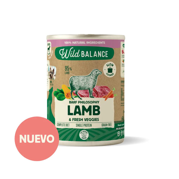Lata de Cordero para perros 400g - Filosofía BARF