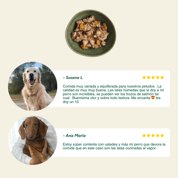 lata filosofía barf de pescado y pavo para perros