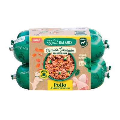 Comida Cocinada de Pollo con verduras para perros