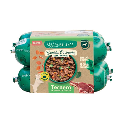 Comida Cocinada de Ternera con verduras para perros
