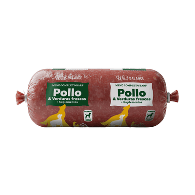 Menú BARF GRANDE de Pollo con verduras para perros - 0,5Kg — Default Title