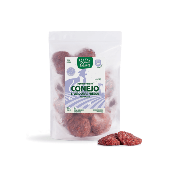 menú barf de conejo para gatos
