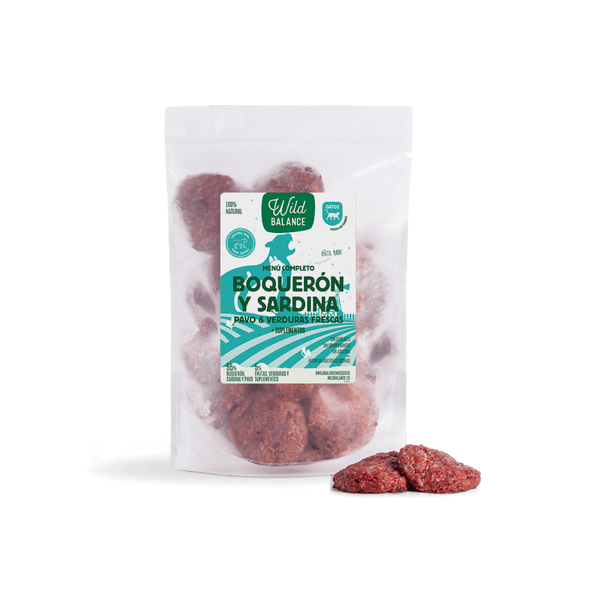 menú BARF boquerón y sardina para gatos