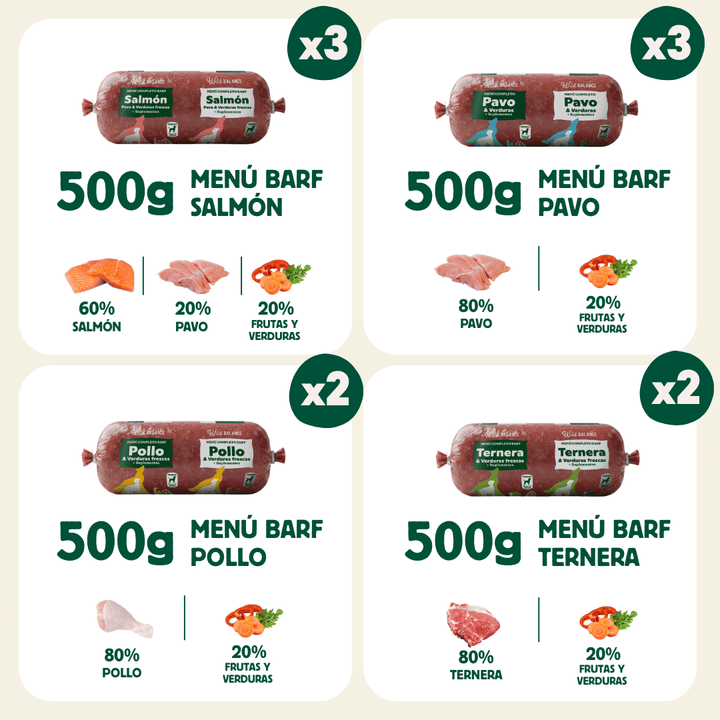 Pack 5 kg de BARF GRANDE para perros