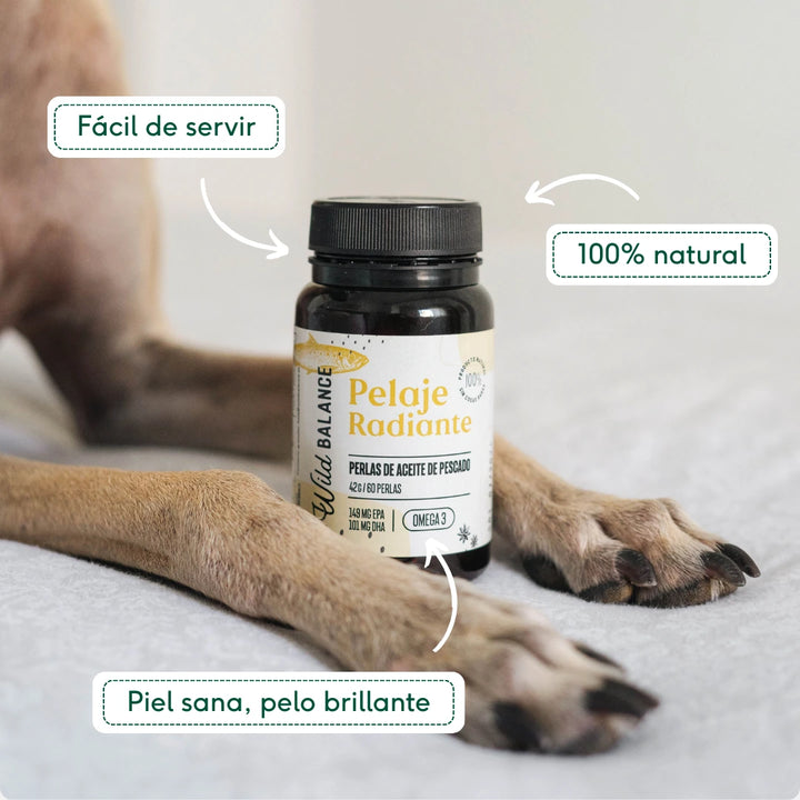 PELAJE RADIANTE Cápsulas Omega 3 de aceite de pescado-Wild Balance