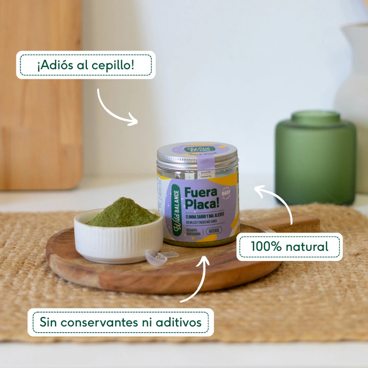 FUERA PLACA! Suplemento para eliminar el sarro y el mal aliento-Wild Balance
