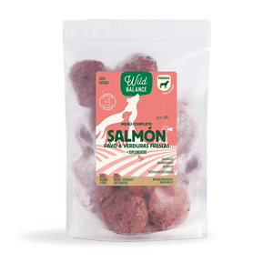 Menú BARF de Salmón con verduras frescas para perros